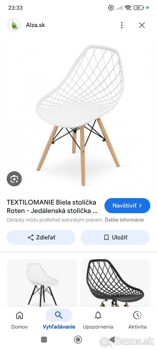 Stoličky škandinávsky štýl