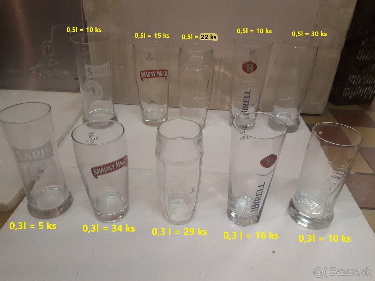 pivové poháre