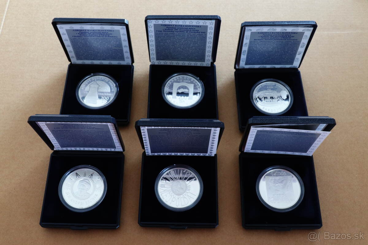 PREDAJ - 200 Sk zberateľské PROOF mince