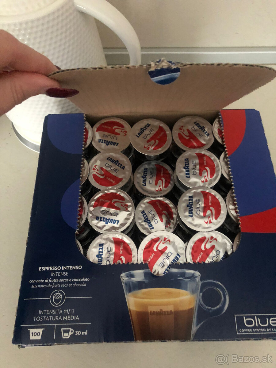 Predám KAPSULE Lavazza BLUE Intenso – 98 ks kapsúl