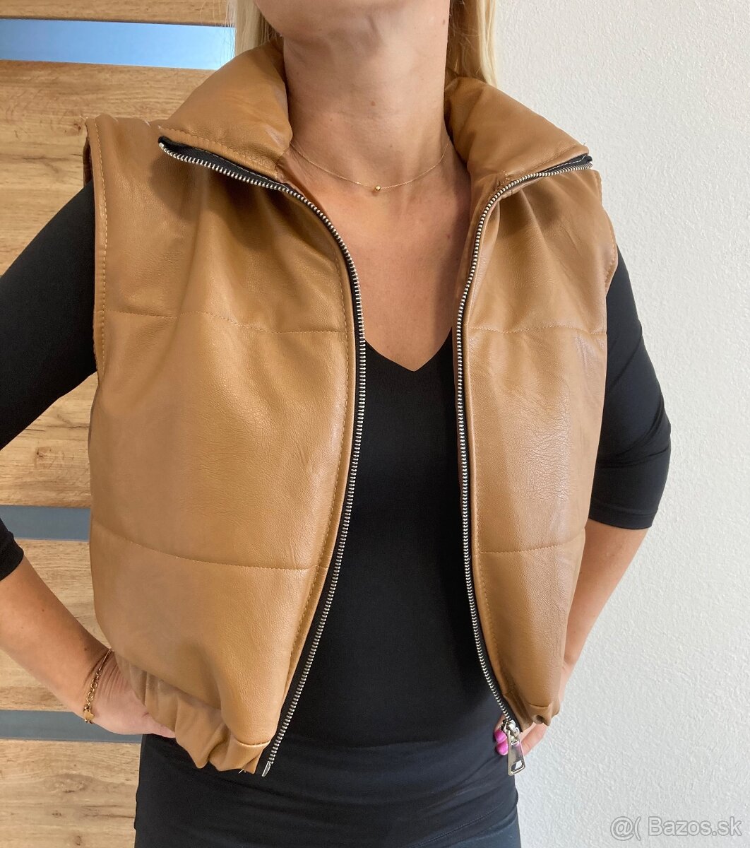 Koženková vesta S/M