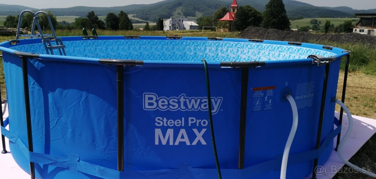 Predám bazén Bestway steel pro Max 4,57x1,22