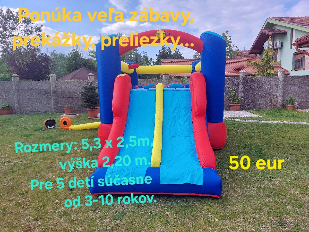 Skákacie hrady na prenájom