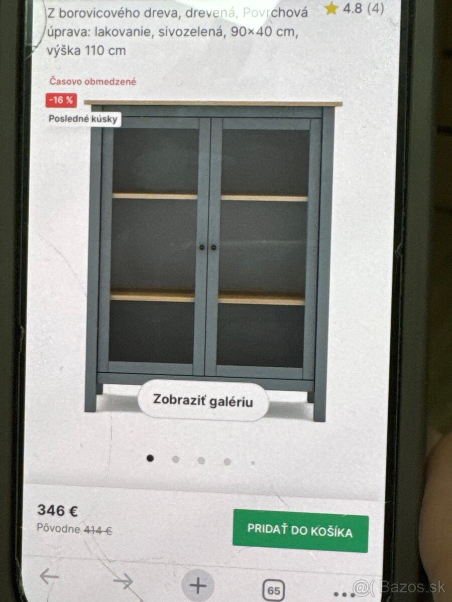 Presklená komoda / vitrína.