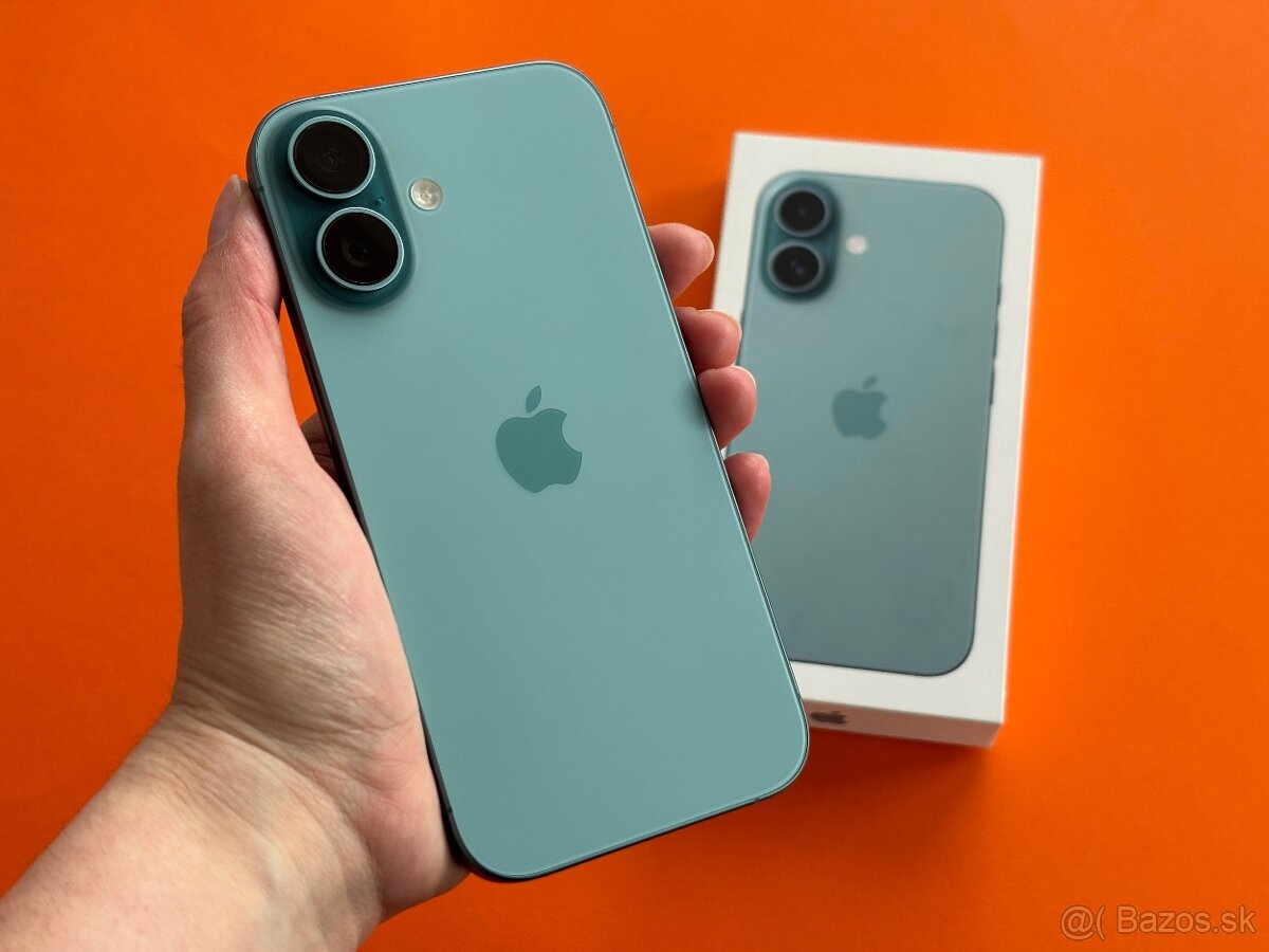 iPhone 16 128GB Teal - v záruke