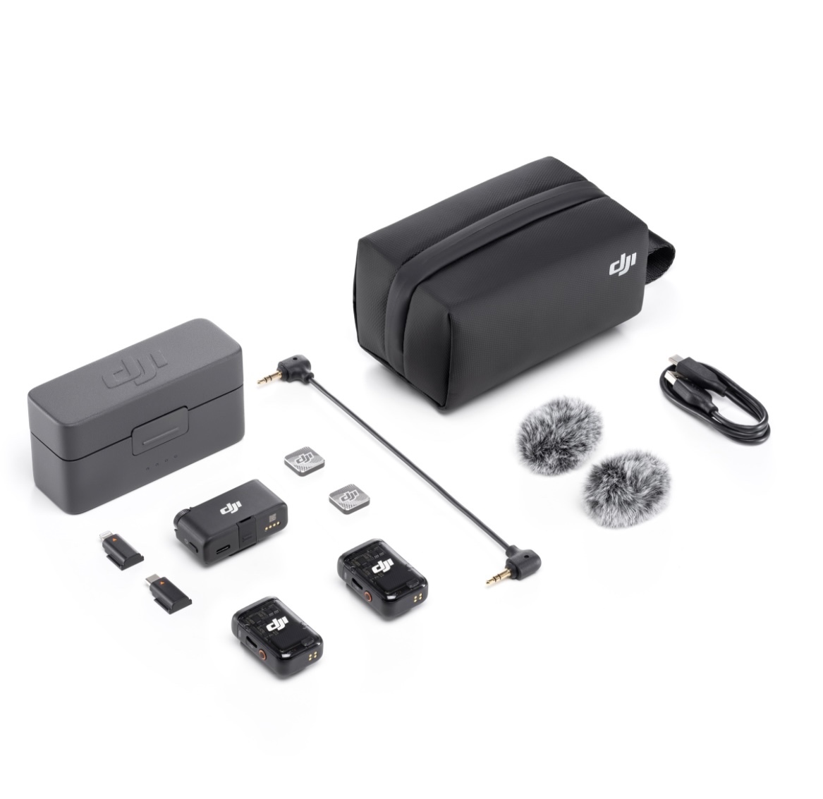 DJI Mic 2 (2 vysielače + 1 prijímač + nabíjacie puzdro)
