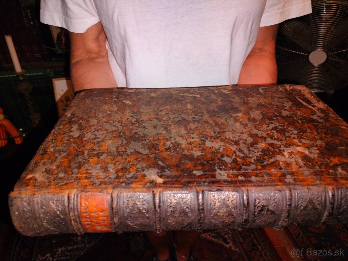 Vzácna stará obrovská kniha XXXL 1757