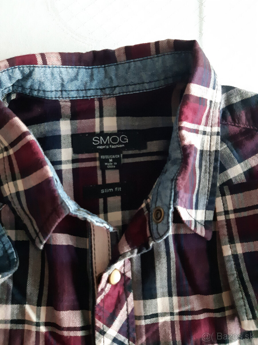 Pánske košele SMOG M slim fit - 2ks