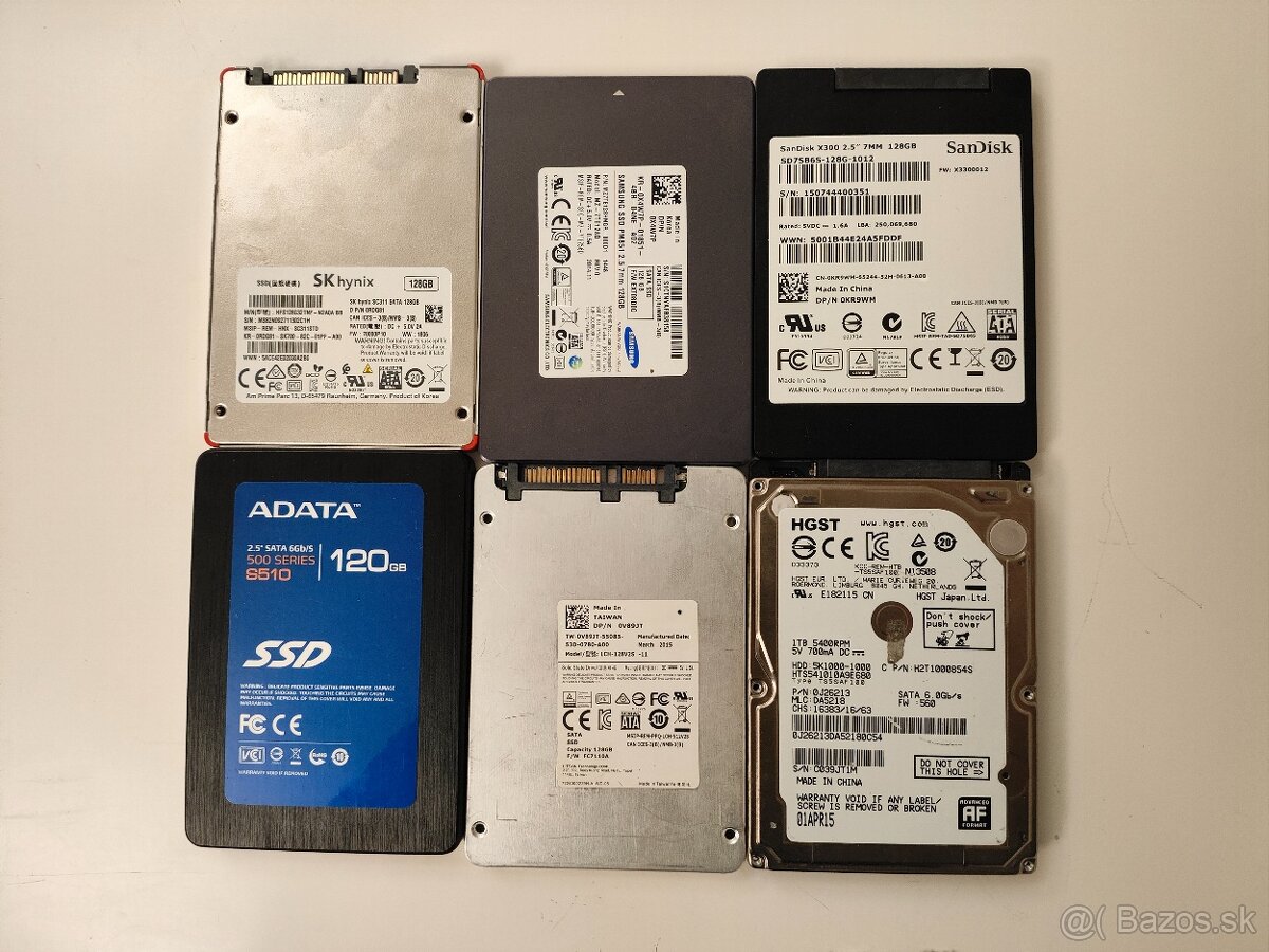 SSD 128 Gb Sata 2.5 1000 Gb HDD