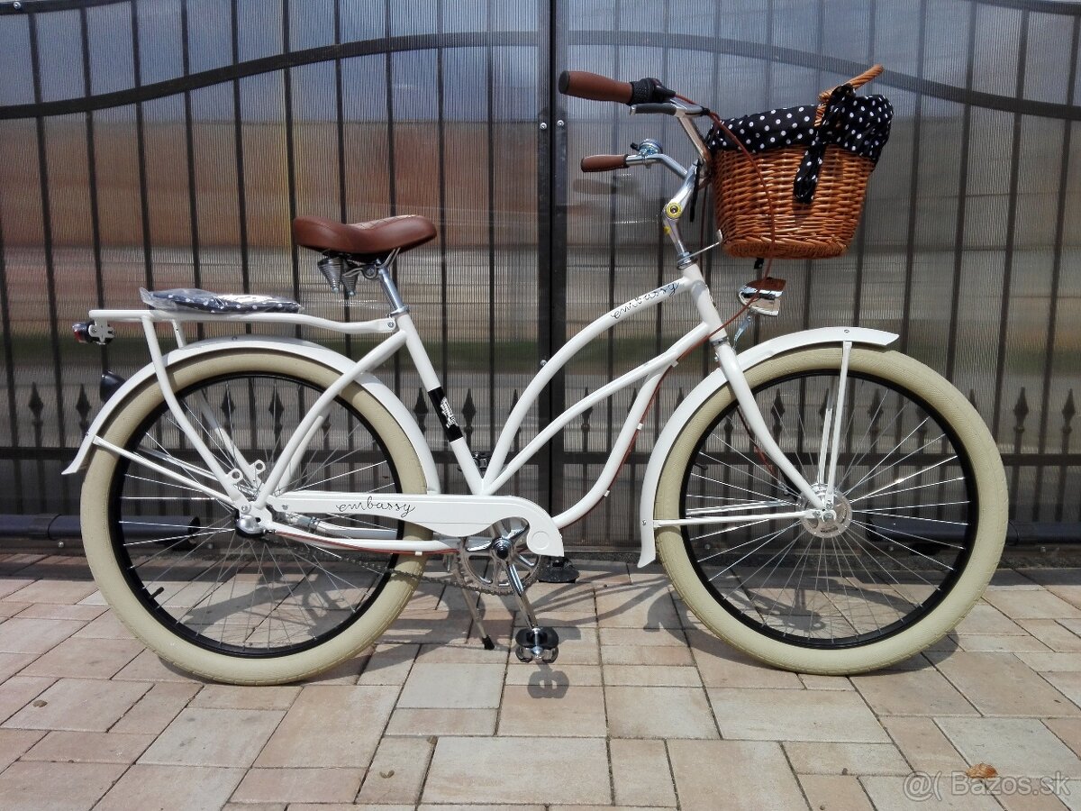 NOVÝ dámsky retro bicykel CRUISER EMBASSY 3 rýchlostný
