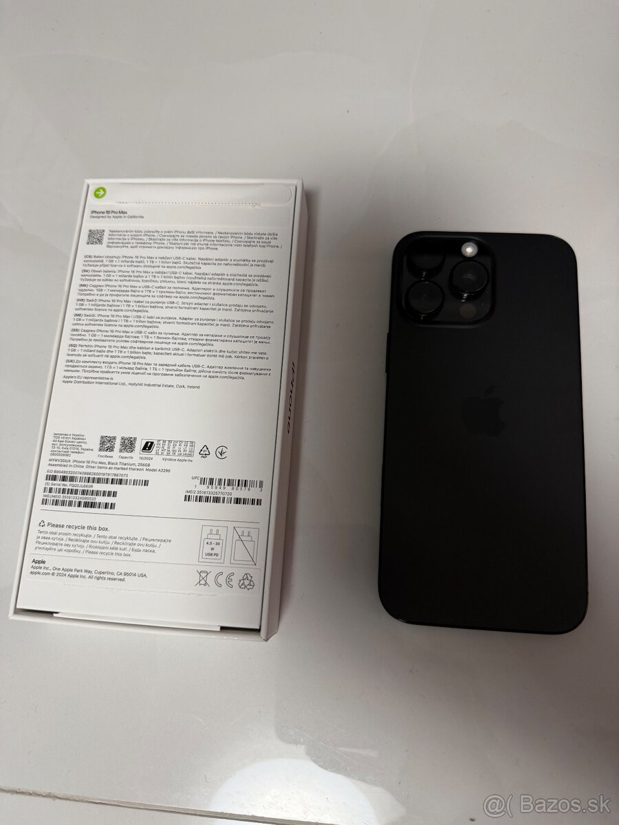 iphone 16 pro max 256