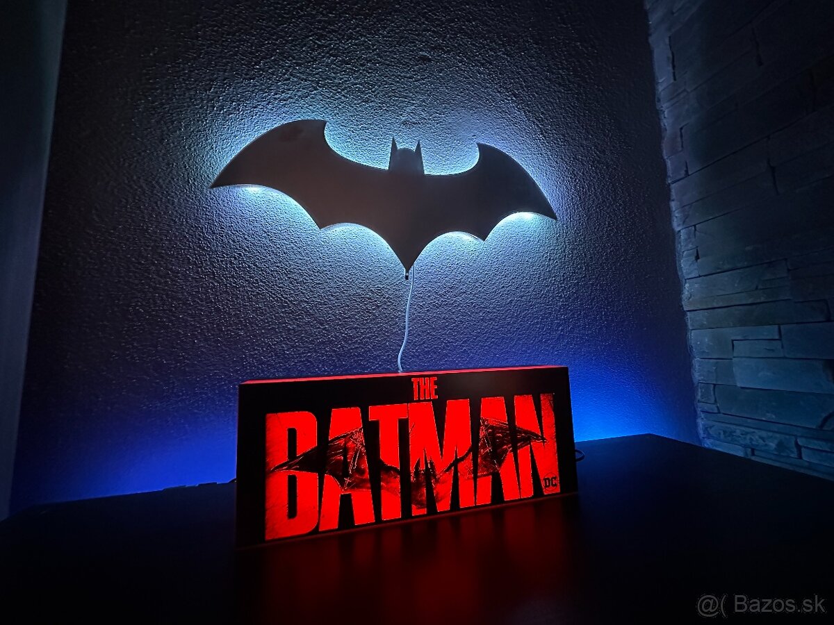 Batman LED zrkadlo dekoracia + Paladon obdĺžnikové svetlo