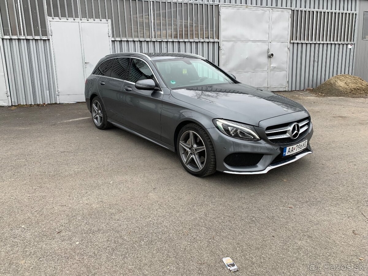 Mercedes C 200d AMG, LED, r.2017, 141tis. km