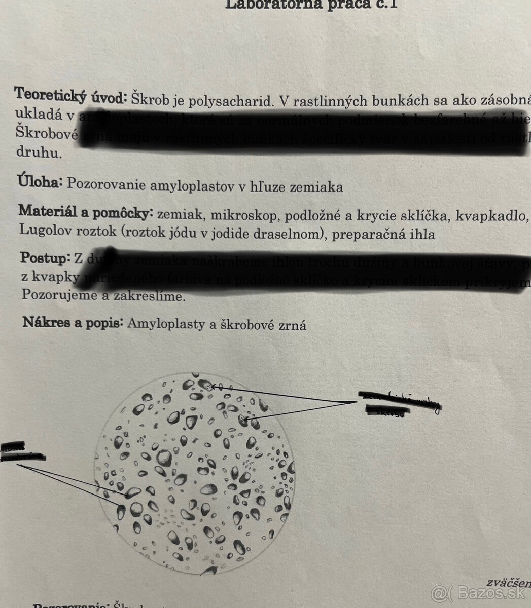 laboratórne práce z biológie