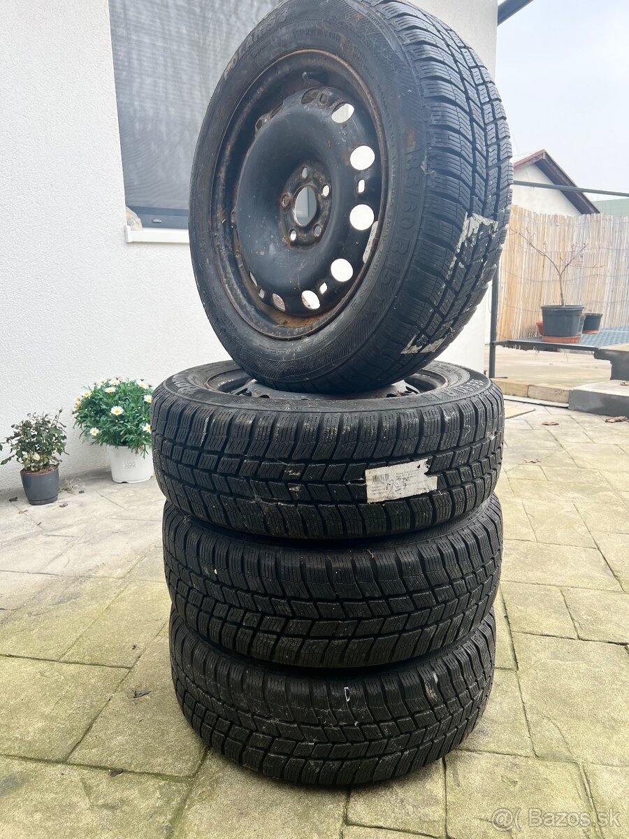 Plechové disky + Barum Polaris3 185/60R 15