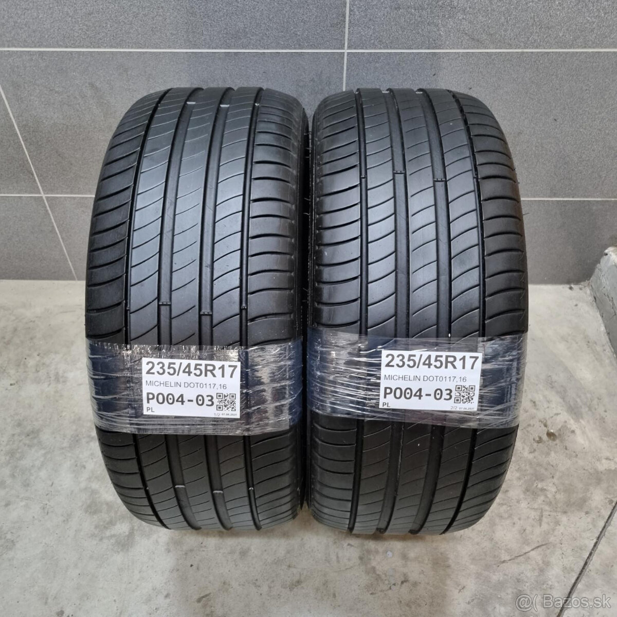Letné pneumatiky 235/45 R17 MICHELIN DOT0117/16
