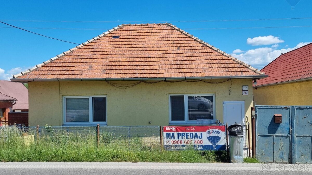 REZERVOVANÉ..Predaj 4-izbový rodinný dom Nemčice, okr. Topoľ