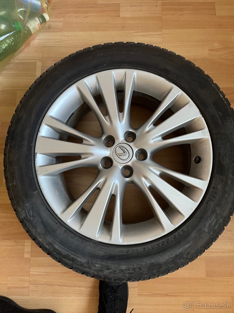 Disky Lexus R 19 5x114,3, ET 35, 7,5J na RX s celoroč. pneu