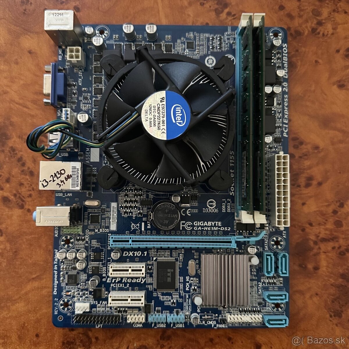 Intel Core i3-2130 3.4GHz, RAM 8GB DDR3, Gigabite GA-H61M-DS