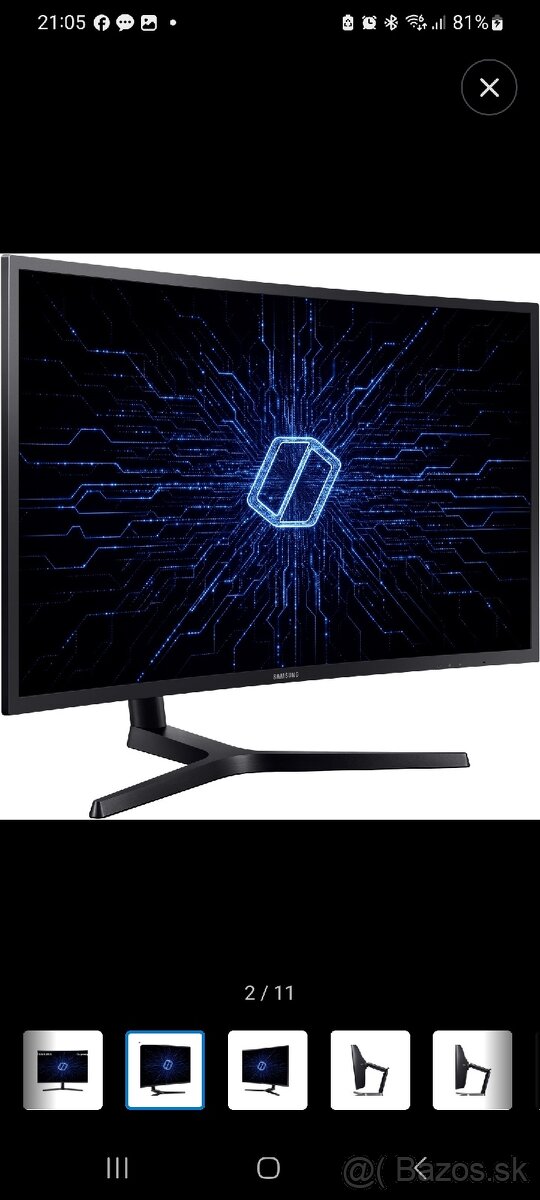 QLED Zakriveny herny monitor 32" 144hz