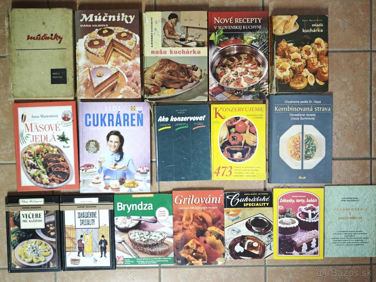 17 kuchárskych kníh spolu za 5€