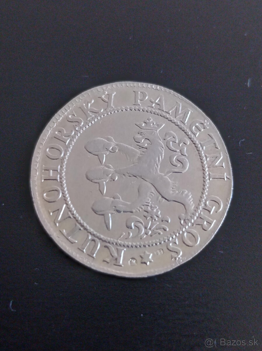 Strieborný Kutnohorský pamätný Groš - Kremnica