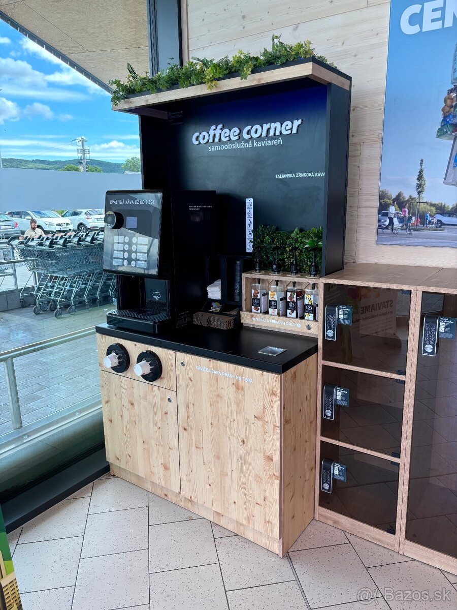 Samoobslužná kaviareň Coffee Corner – používaná