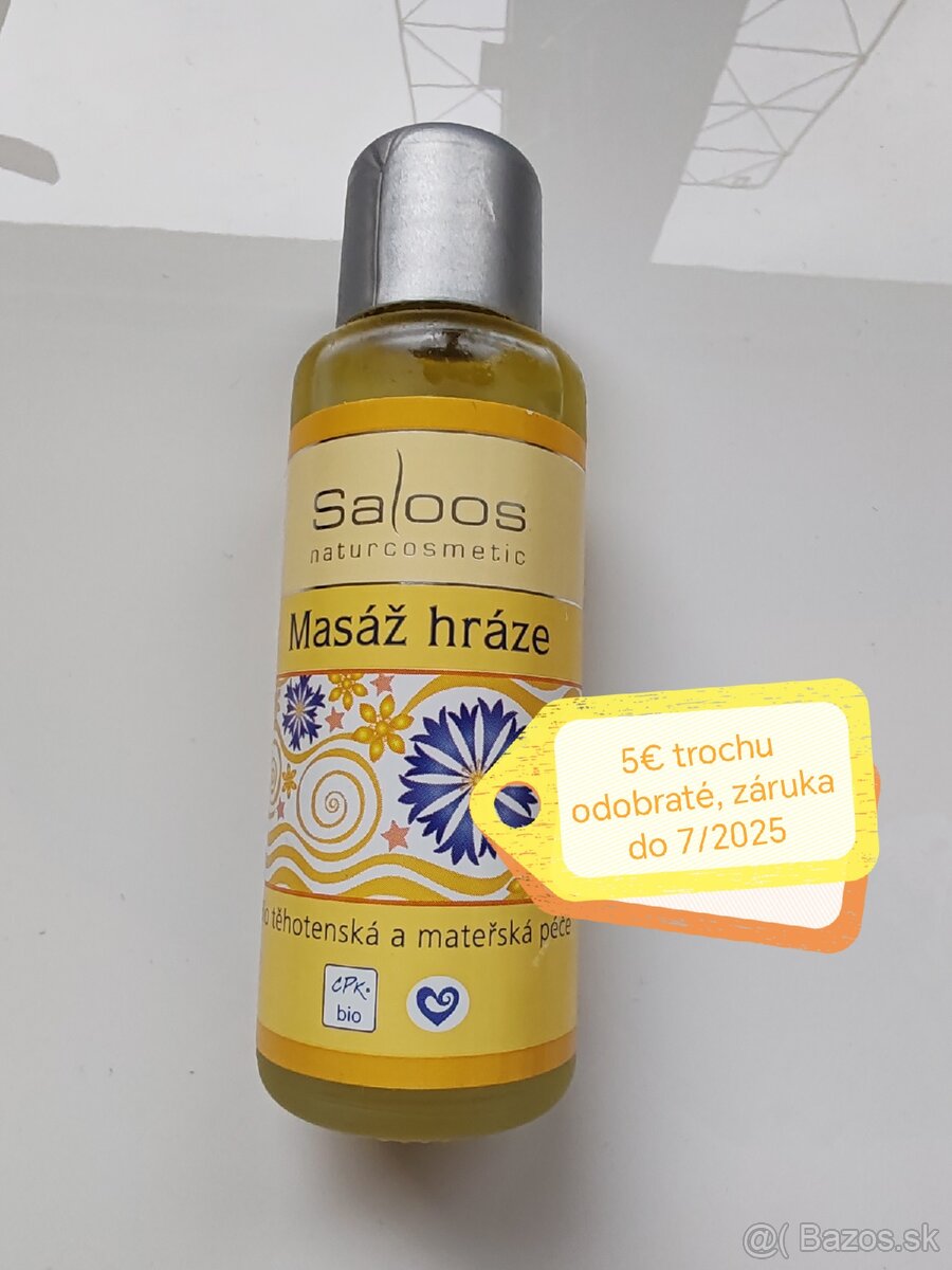 Saloos olej na masáž hrádze