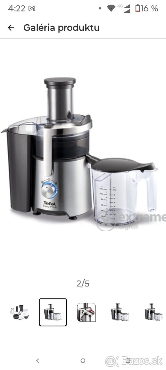 Predám odšťavovač Tefal ZE 610 D 38