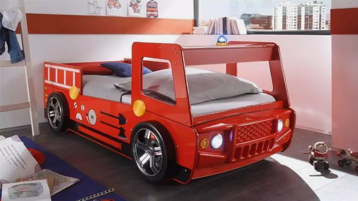 Detská posteľ - hasičské auto