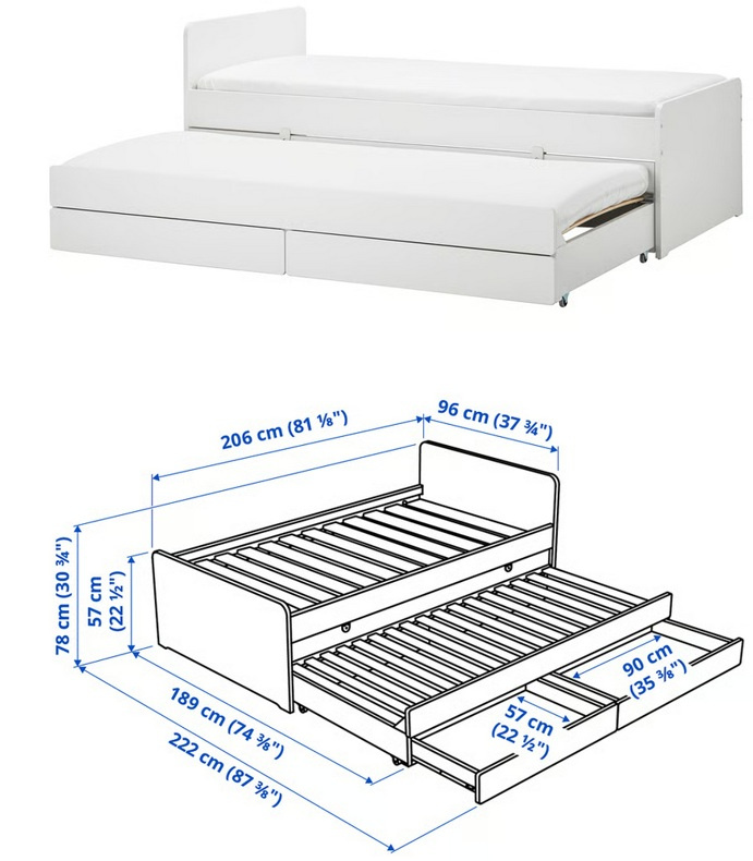 Roztahovacia posteľ - IKEA
