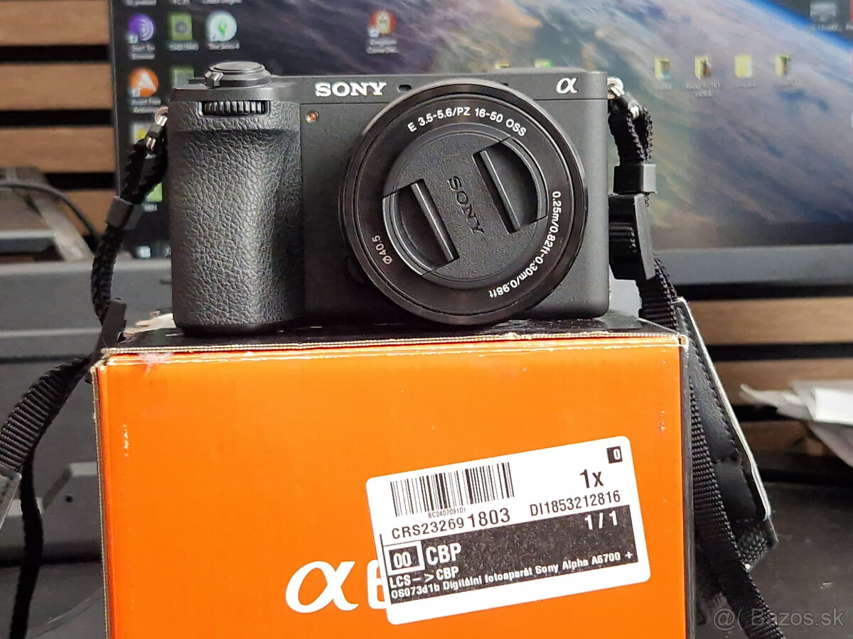 Sony Alpha A6700 + E PZ 16–50 mm f/3,5–5,6 (v záruke)