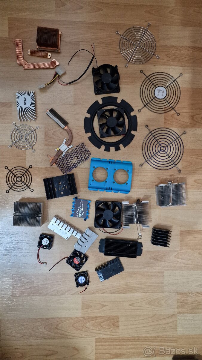 Predám rôzne chladiče a mriežky na ventilátory