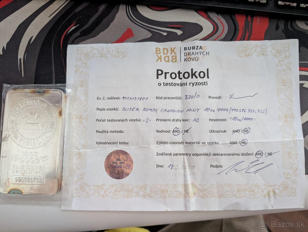 10oz striebro Kanada