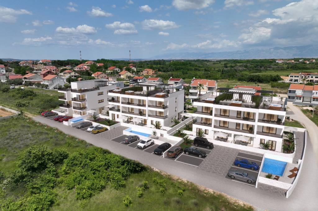 CHORVÁTSKO - Apartmánová rezidencia s bazénom (E) - PRIVLAKA