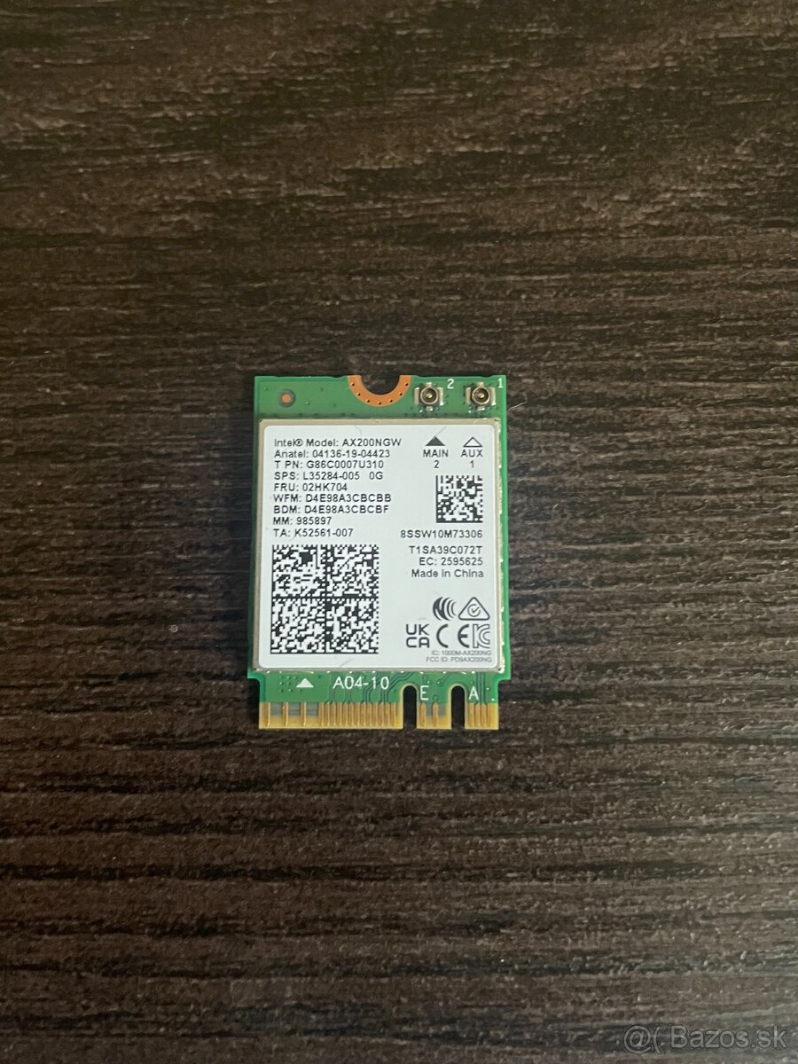 Intel Wi-Fi 6 AX200 NGW sieťová karta