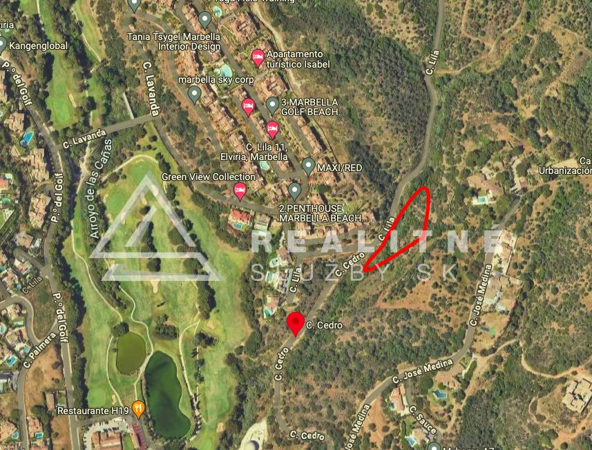 Španielsko, ELVIRIA Pozemok na výstavbu 7 samostatných víl