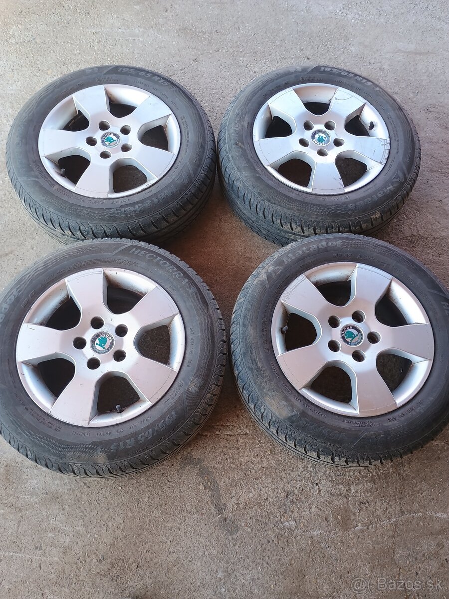 Letná sada kolies R15 Škoda