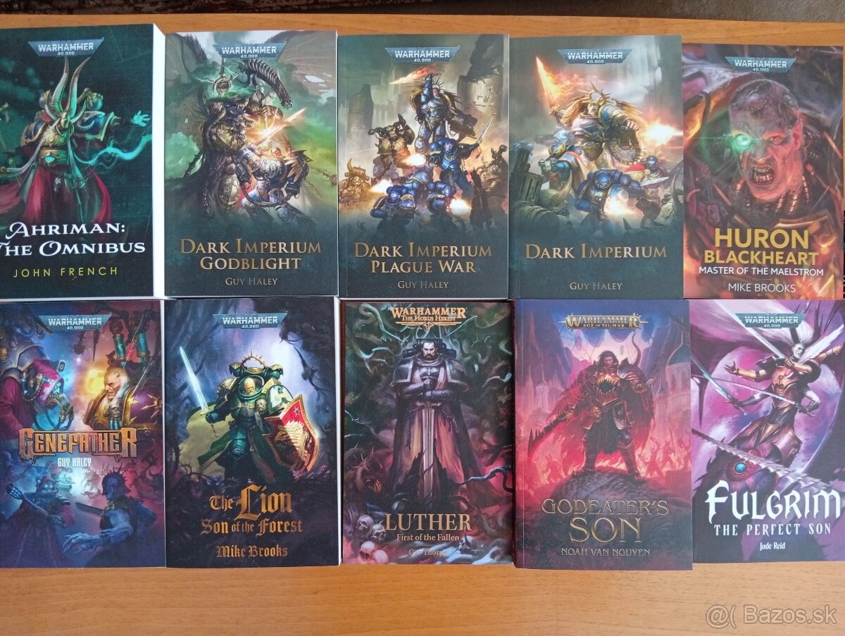 Predám zbierku kníh Warhammer