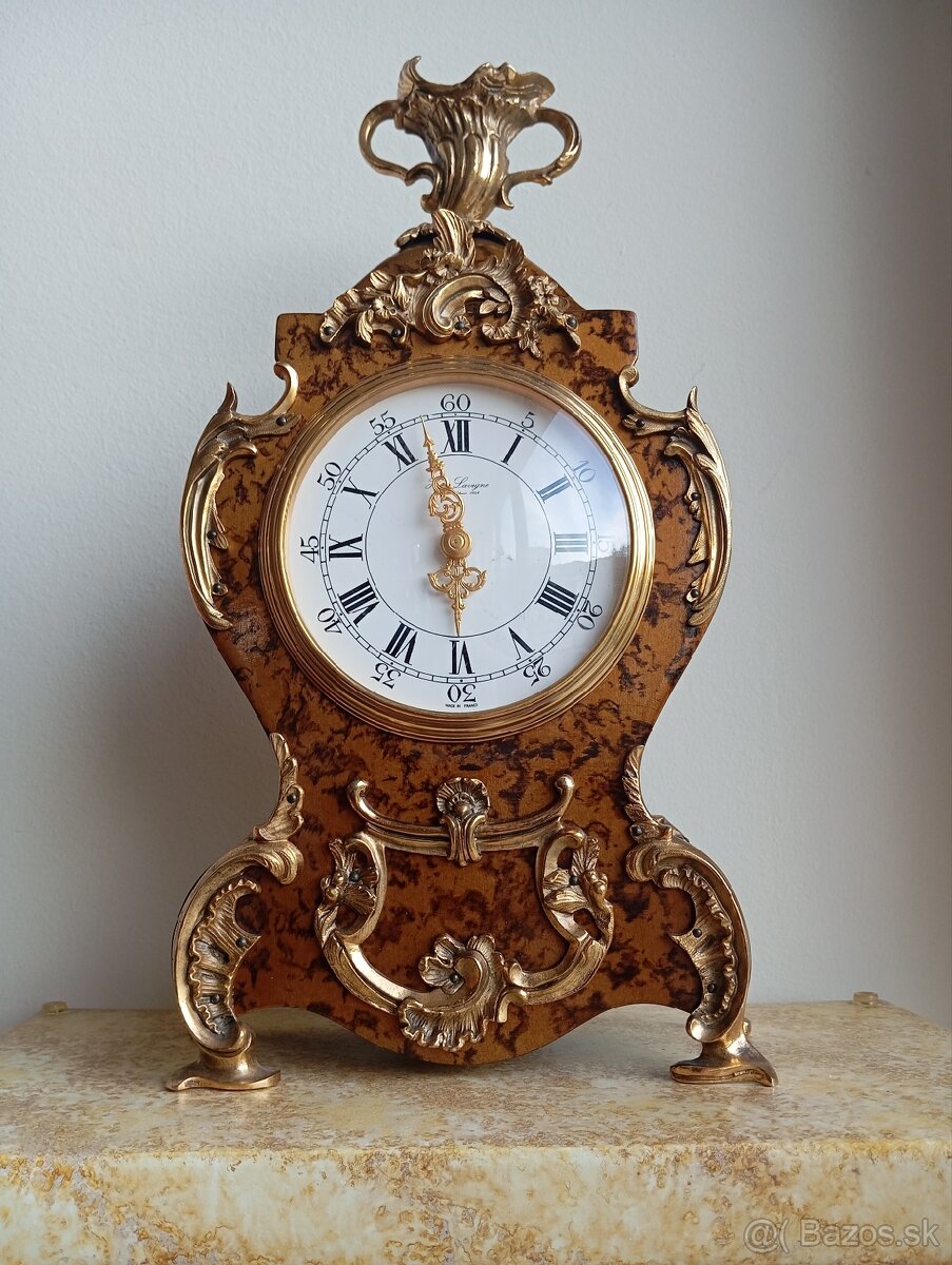 Starožitné strojové hodiny Hour Lavigne 40 cm