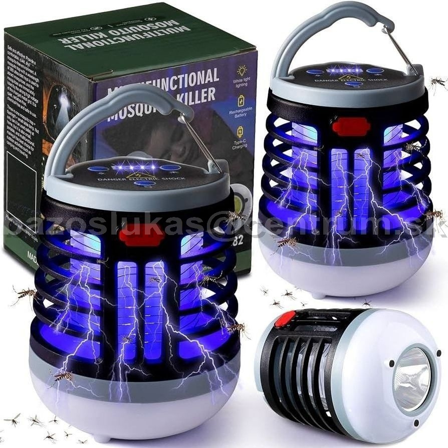Nabíjateľná LED lampa proti hmyzu