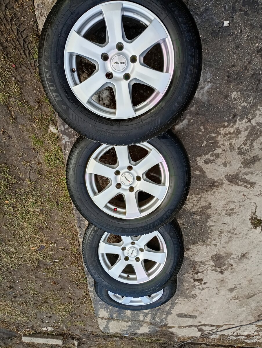 Predám hliníkové disky R17 zimné pneumatiky