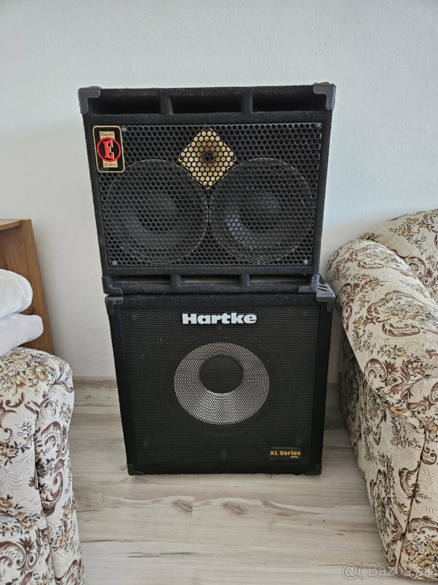 Basgitarové reproboxy David Eden a Hartke