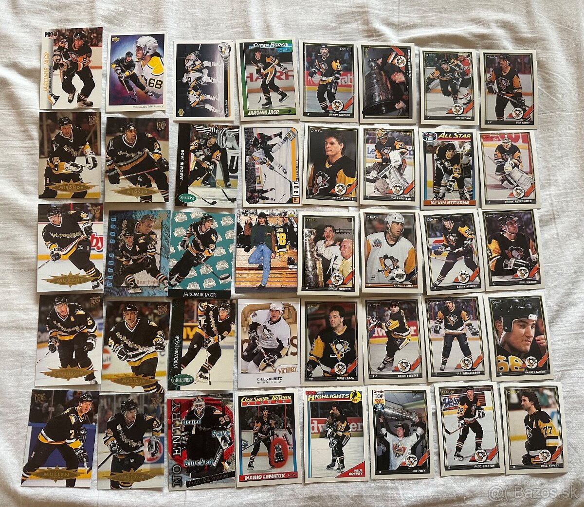 Predám hokejové kartičky Pittsburgh Penguins