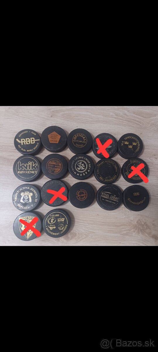 Hokejove puky - 1ks 2€