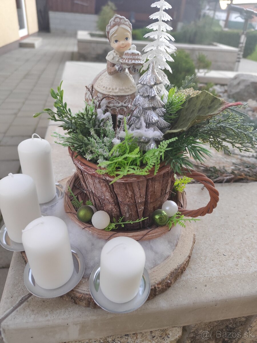 Vianočná adventná dekorácia rozprávková