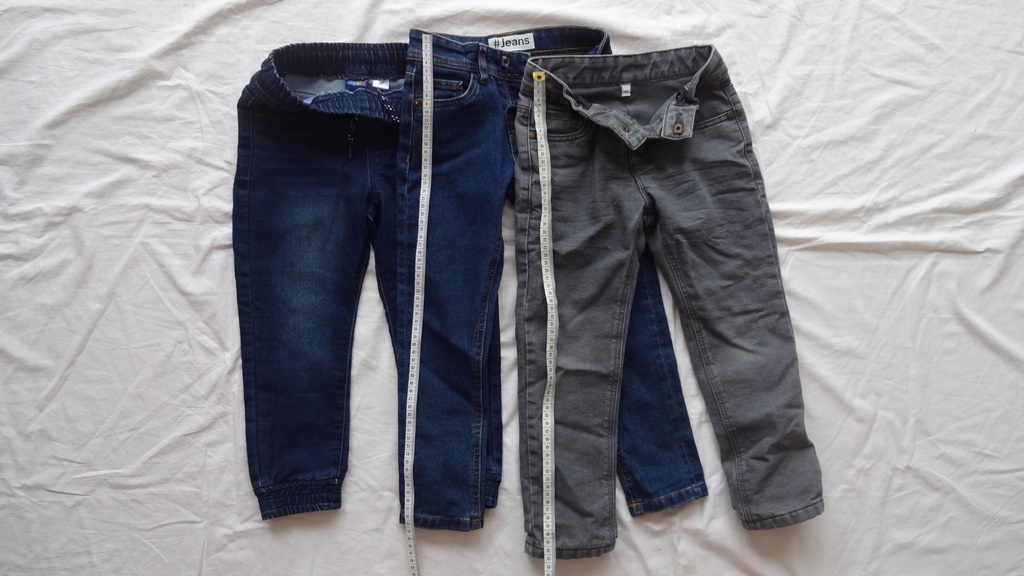 rifle zeteplené šedé + 2 x modré rifle 110