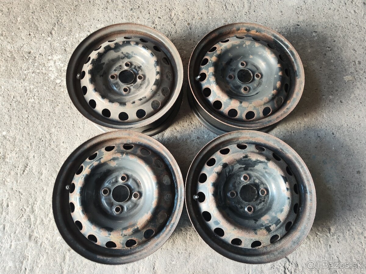Plechove disky 4x100 r15 toyota