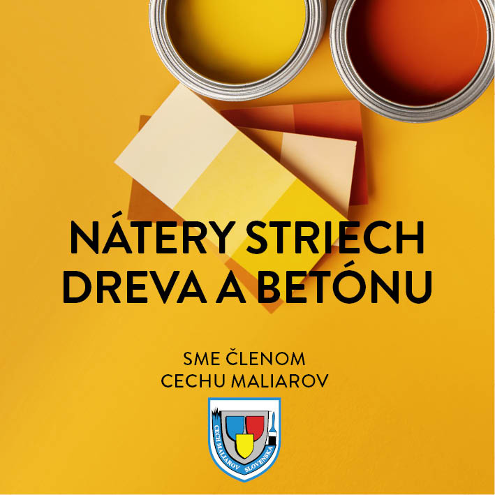 Nátery striech dreva betónu