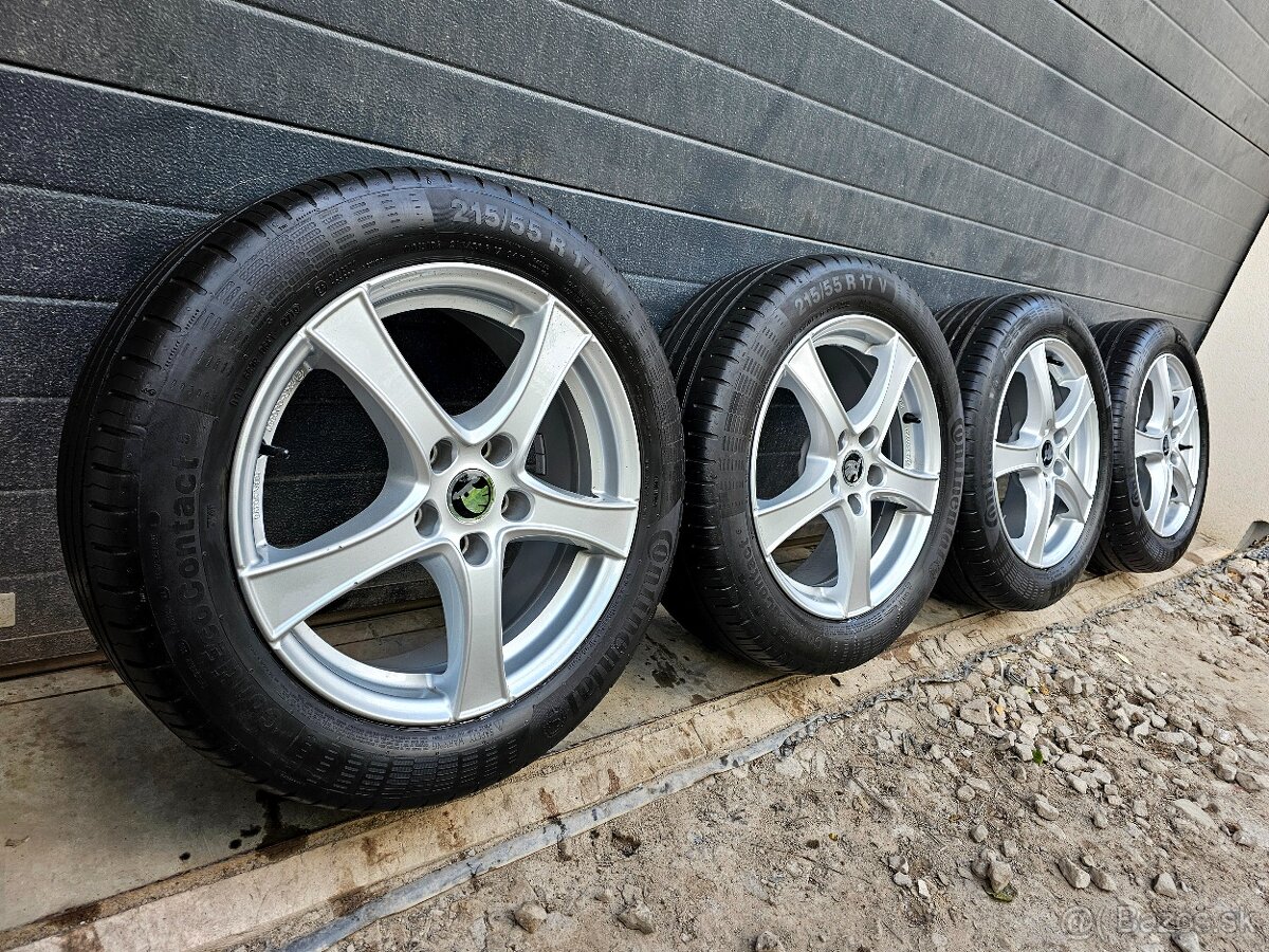 Letná Sada Borbet 215/55 R17 Škoda Superb, Karoq,Passat